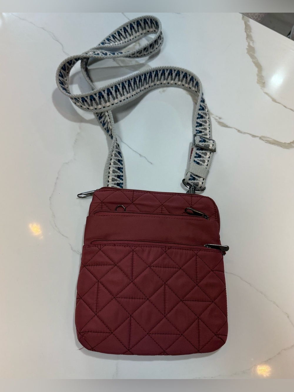 Travelon Anti-Theft Boho Slim Bag - Geo-paprika